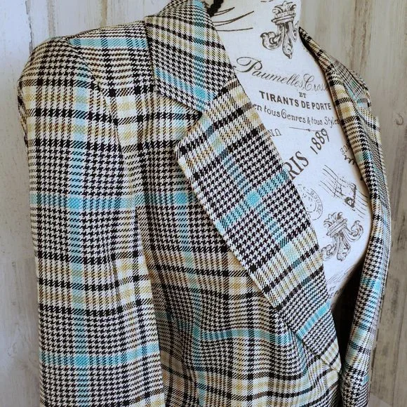 NWOT EACH X OTHER LONG PLAID DUSTER COAT - Picture 2 of 10